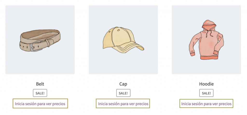 Ejemplo, como ocultar precios a usuarios no registrados o sin sesión en Woocommerce